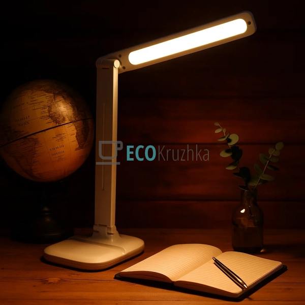 Акумуляторна настільна LED‑лампа 8001 з регулюванням яск ...