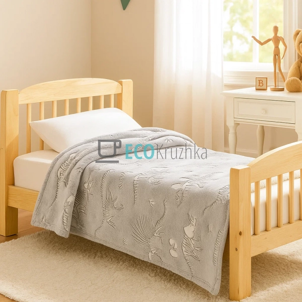 Ковдра‑плед 100×150 см “Glow in the Dark” із динозаврами ... Ковдра‑плед 100×150 см “Glow in the Dark” із динозаврами ...