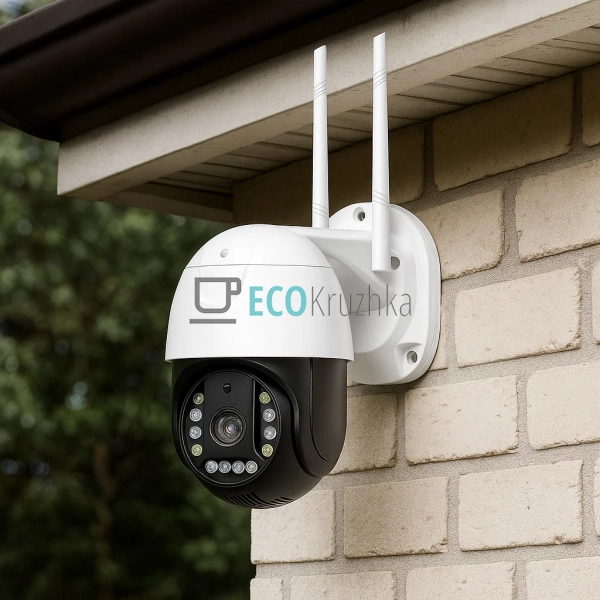 Поворотна вулична IP-камера 4G Sim V380 PRO з нічним зні ...