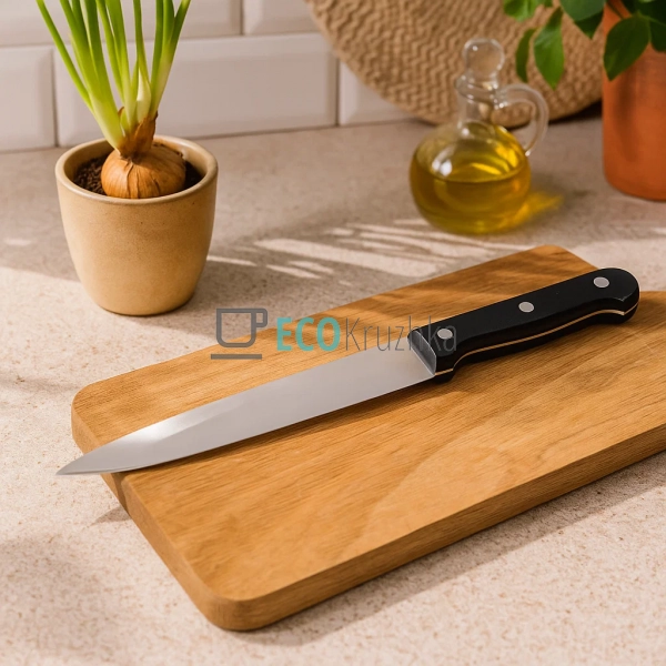  Кухонний ніж для м’яса з нержавіючої сталі 17.5 см з ба ...