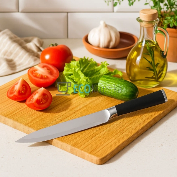 Обробний ніж з нержавіючої сталі, ергономічна ручка Soft ...