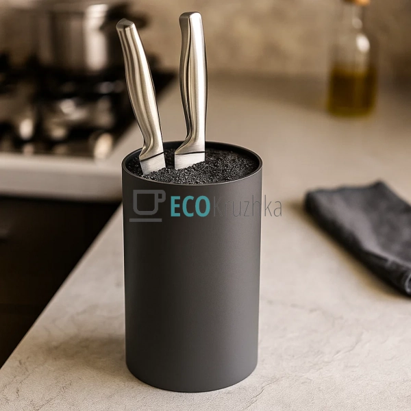 Підставка для ножів кругла 18 х 11 см з наповнювачем Кор ... Підставка для ножів кругла 18 х 11 см з наповнювачем Кор ...