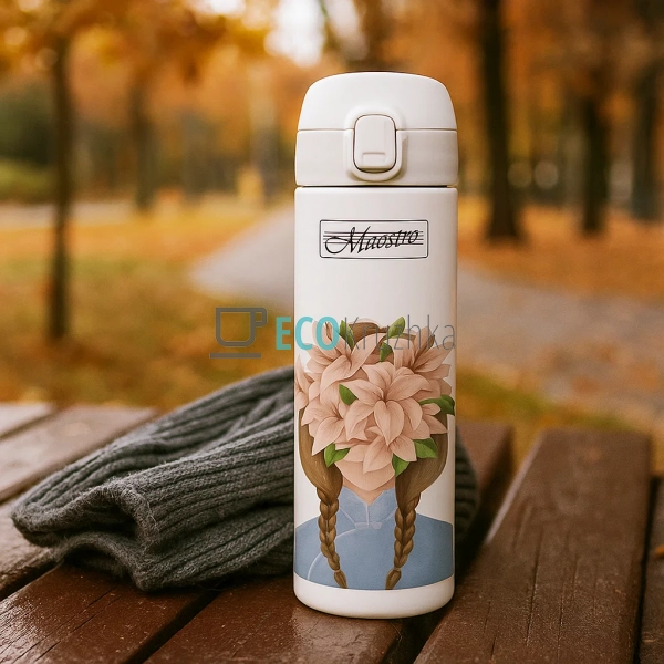 Термокружка Maestro 400 мл Білий MR-1634-B Термокружка Maestro 400 мл Білий MR-1634-B