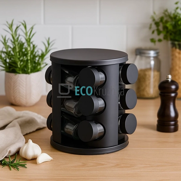 Набір ємностей для спецій Maestro 12 шт чорний MR‑1725‑B ...