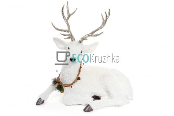 Декоративна фігура Олень 72 см білий (815-103)