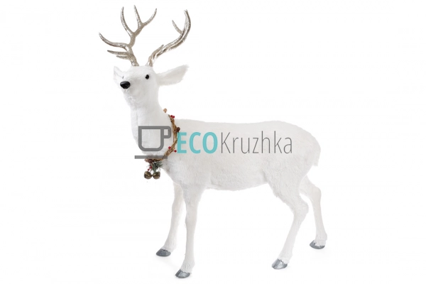 Декоративна фігура Олень 120 см білий (815-104)