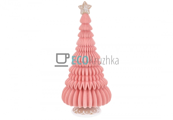 Декоративна пряниково-зефірна ялинка з флоком 23 х 23 х  ...