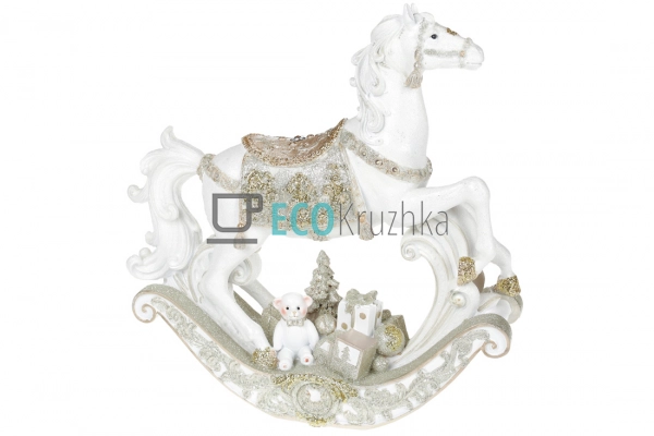 Фігура Конячка‑гойдалка з LED‑підсвіткою 40 см (838-179)