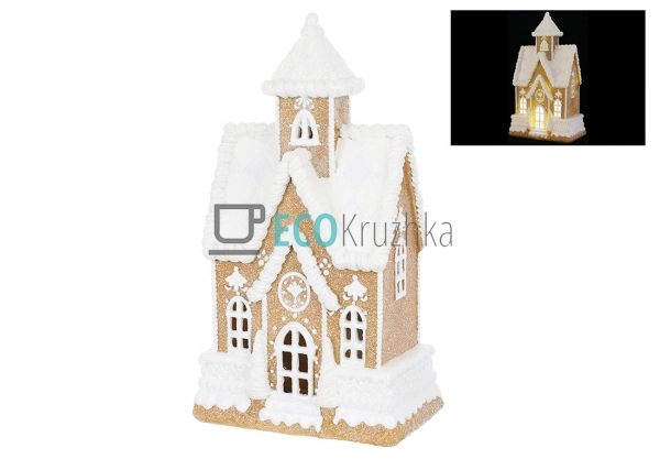 Декоративна фігура з LED підсвічуванням Пряничний будино ...