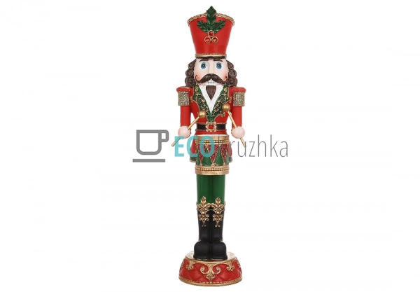 Декоративна фігура Лускунчик з барабаном 35 см (837-242) Декоративна фігура Лускунчик з барабаном 35 см (837-242)