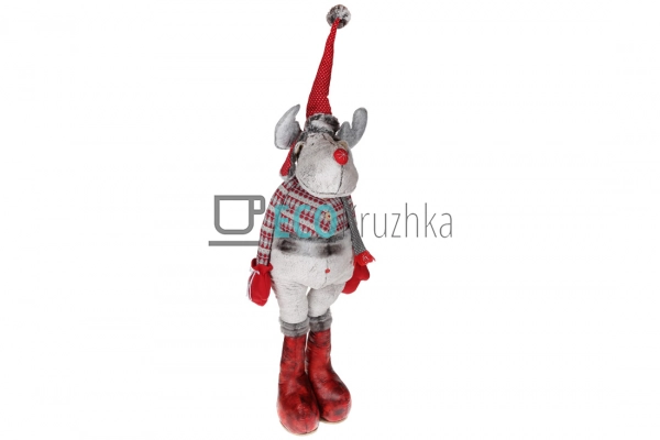 М’який плюшевий олень 160 см білий (778-271) М’який плюшевий олень 160 см білий (778-271)