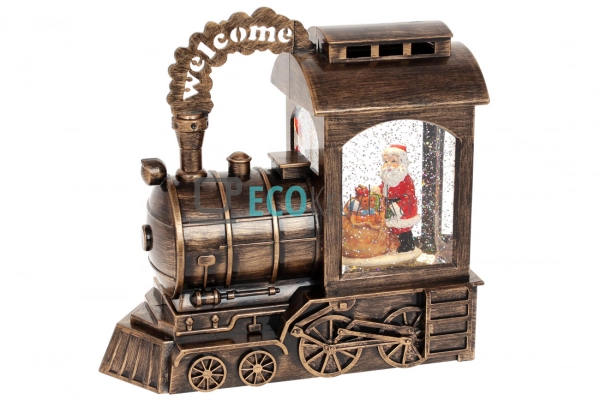 Новорічний LED‑декор „Паровоз Санти“ 24.5 см із глітером ... Новорічний LED‑декор „Паровоз Санти“ 24.5 см із глітером ...
