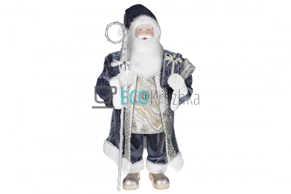 Новорічна м’яка фігура Санта 90 см сірий (845-227) Новорічна м’яка фігура Санта 90 см сірий (845-227)