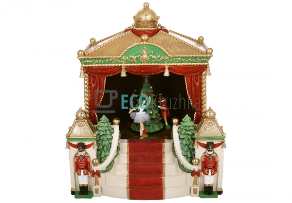 Різдвяний музичний театр Лускунчик LED, обертаючою ялинк ... Різдвяний музичний театр Лускунчик LED, обертаючою ялинк ...