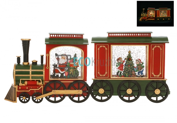 Водяний Різдвяний поїзд з LED та музикою Jingle Bells 48 ... Водяний Різдвяний поїзд з LED та музикою Jingle Bells 48 ...