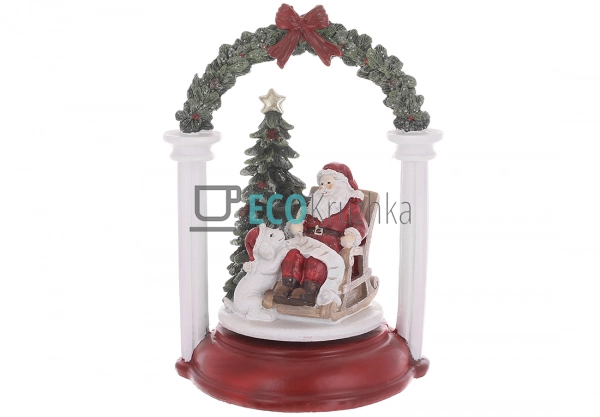 Новорічна музична фігура Санта Клаус у кріслі з ялинкою ... Новорічна музична фігура Санта Клаус у кріслі з ялинкою ...