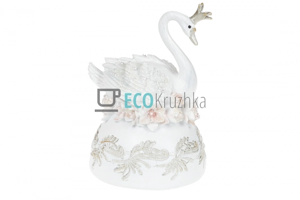 Декоративна музична статуетка Лебідь з квітами магнолії ... Декоративна музична статуетка Лебідь з квітами магнолії ...