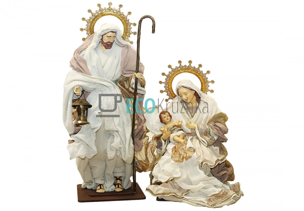 Різдвяний вертеп з 2 фігур, підлогова композиція 98 см ( ... Різдвяний вертеп з 2 фігур, підлогова композиція 98 см ( ...
