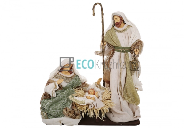 Різдвяний вертеп з 3 фігур на підставці 46 х 28 х 50 см ... Різдвяний вертеп з 3 фігур на підставці 46 х 28 х 50 см ...