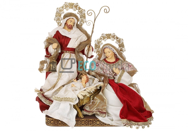 Різдвяний вертеп з 3 фігур на підставці 41 х 24 х 42 см ... Різдвяний вертеп з 3 фігур на підставці 41 х 24 х 42 см ...