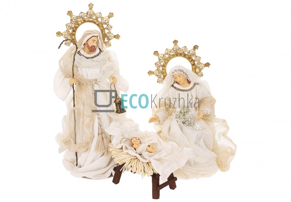 Різдвяний вертеп з 3 фігур 44 см (428-224) Різдвяний вертеп з 3 фігур 44 см (428-224)