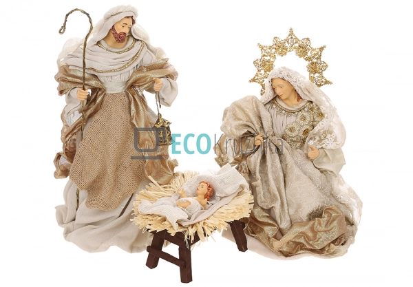 Різдвяний вертеп з 3 фігур 37 см (428-227) Різдвяний вертеп з 3 фігур 37 см (428-227)