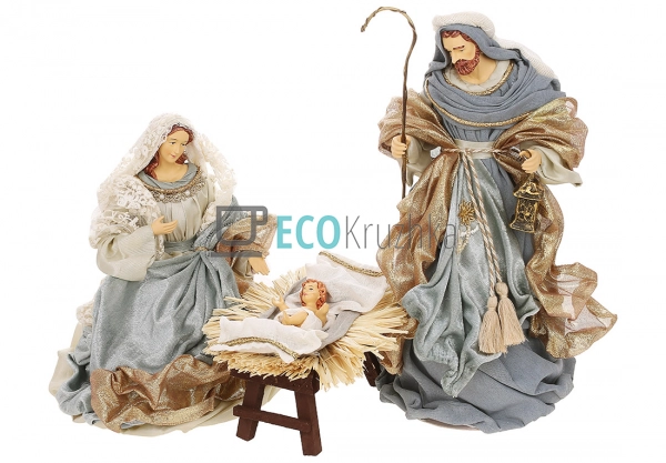 Різдвяний вертеп з 3 фігур 37 см (428-229) Різдвяний вертеп з 3 фігур 37 см (428-229)
