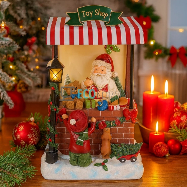 Новорічна фігура Санта Клаус з LED-підсвіткою 40 см (197 ... Новорічна фігура Санта Клаус з LED-підсвіткою 40 см (197 ...