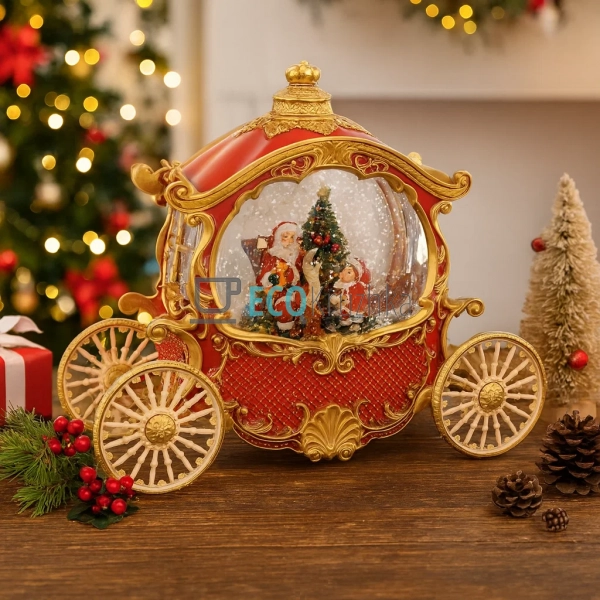 Новорічна водяна фігура Карета з LED та музикою Jingle B ... Новорічна водяна фігура Карета з LED та музикою Jingle B ...
