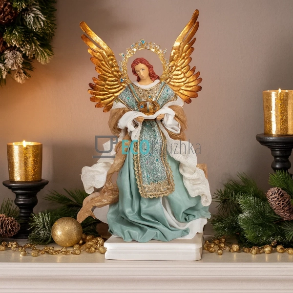 Декоративна фігура Різдвяний янгол 27 х 18 х 46 см (428- ...