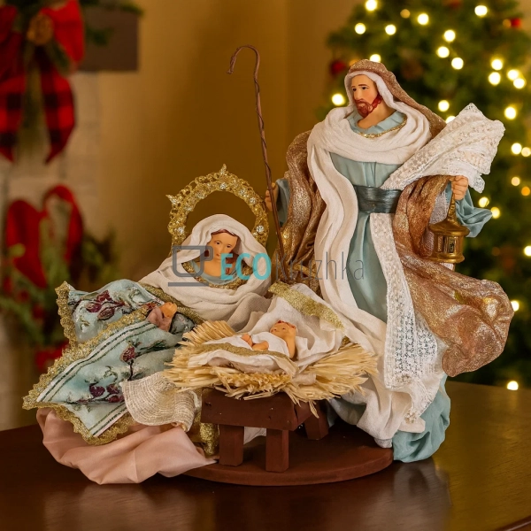 Різдвяний вертеп з 3 фігур на підставці 29 х 20 х 28 см  ...