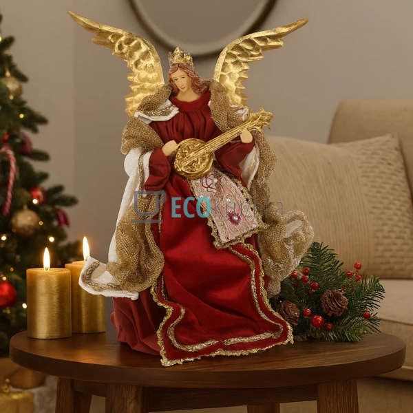 Декоративна фігура Різдвяний янгол 22 х 16 х 30 см (428- ...