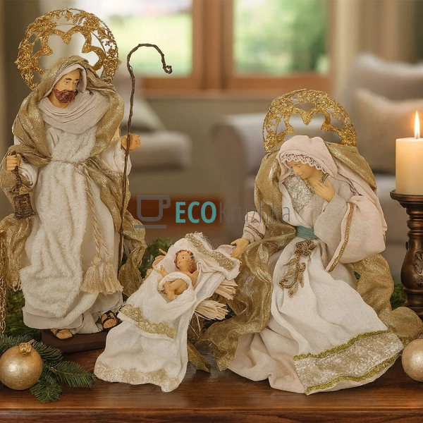 Різдвяний вертеп з 3 фігур 42 см (428-240) Різдвяний вертеп з 3 фігур 42 см (428-240)