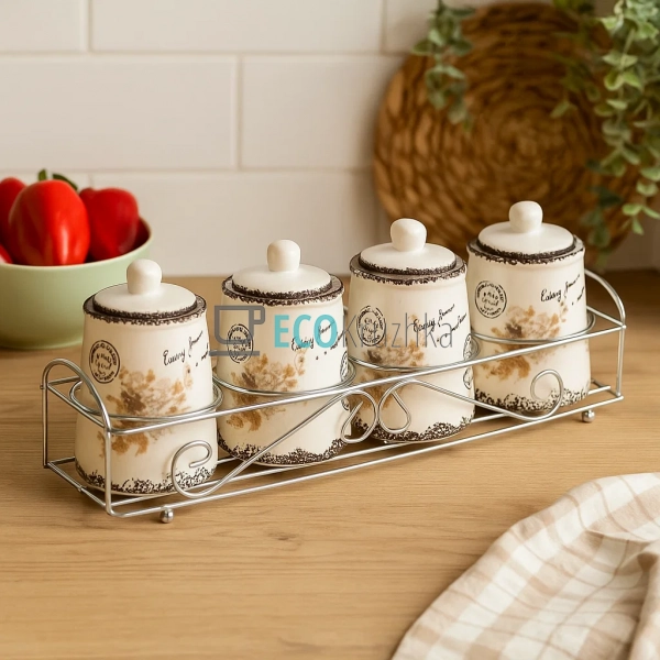 Набір для спецій 5-ти предметний Листівка-незабудка Maes ... Набір для спецій 5-ти предметний Листівка-незабудка Maes ...