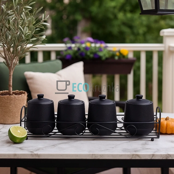 Набір для спецій 5-ти предметний "Black" Maestro MR-2000 ...