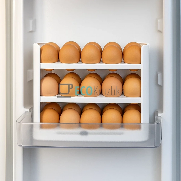 Органайзер для зберігання яєць на 30 шт Білий (APL60 EH)