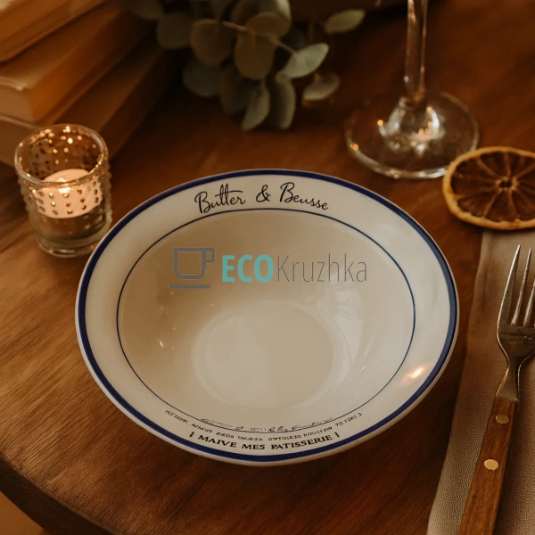 Тарілка супова порцелянова France 16.5 см (7777-4) Тарілка супова порцелянова France 16.5 см (7777-4)