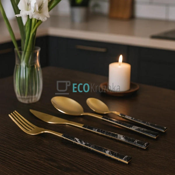 Набір столових приборів Ardesto Gemini Marmo, 16 приборі ... Набір столових приборів Ardesto Gemini Marmo, 16 приборі ...
