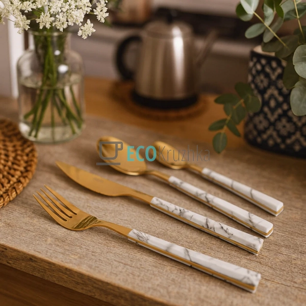 Набір столових приборів Ardesto Gemini Marmo, 16 приборі ... Набір столових приборів Ardesto Gemini Marmo, 16 приборі ...