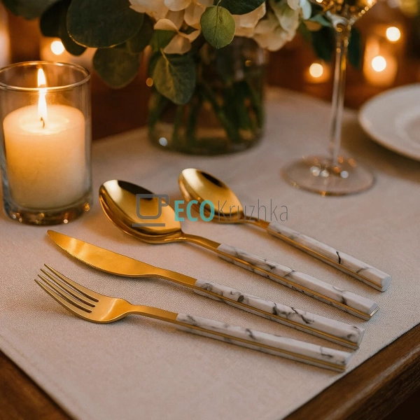 Набір столових приборів Ardesto Gemini Marmo, 16 приборі ... Набір столових приборів Ardesto Gemini Marmo, 16 приборі ...