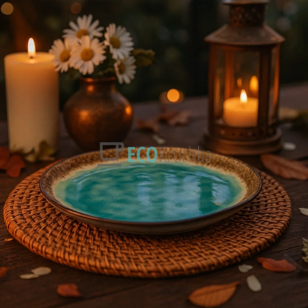 Тарілка 21 см Блакитна лагуна  JM1004RT