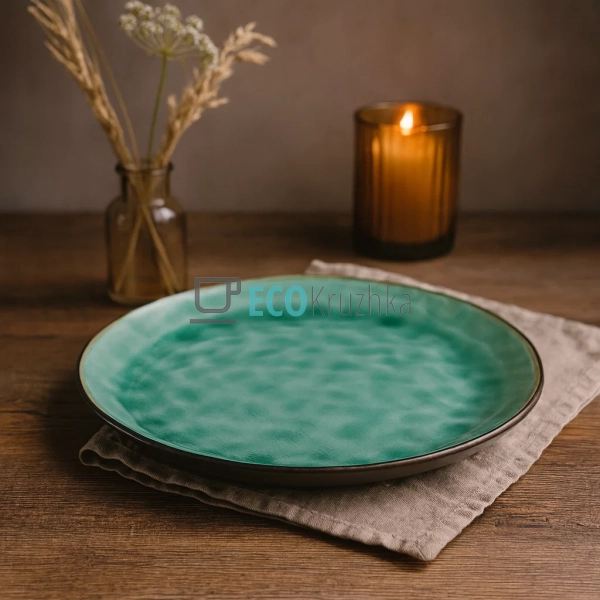 Тарілка 21 см Зелена лагуна JM1004 Тарілка 21 см Зелена лагуна JM1004