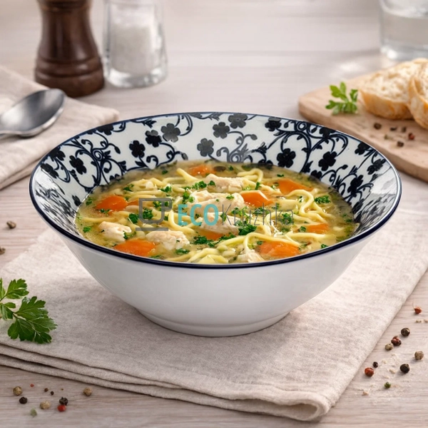 Тарілка супова керамічна Крістина 17.5 см EK СLW-1