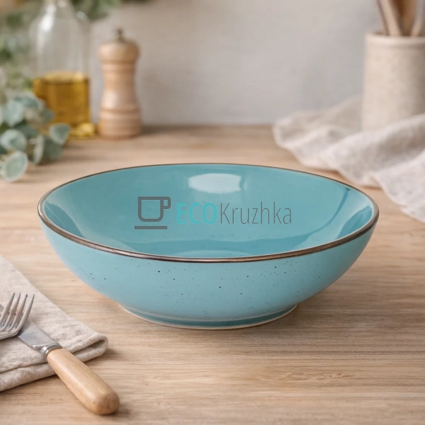 Тарілка супова Ardesto Bagheria, 20 см, Misty blue, кера ... Тарілка супова Ardesto Bagheria, 20 см, Misty blue, кера ...