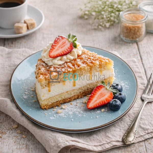 Тарілка десертна Ardesto Bagheria, 19 см, Misty blue, ке ...