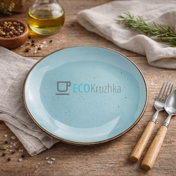 Тарілка десертна Ardesto Bagheria, 19 см, Misty blue, ке ...