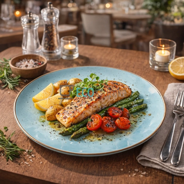 Тарілка обідня Ardesto Bagheria, 26 см, Misty blue, кера ...