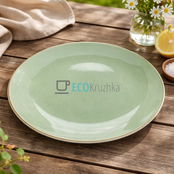 Тарілка обідня Ardesto Bagheria, 26 см, Pastel green, ке ... Тарілка обідня Ardesto Bagheria, 26 см, Pastel green, ке ...