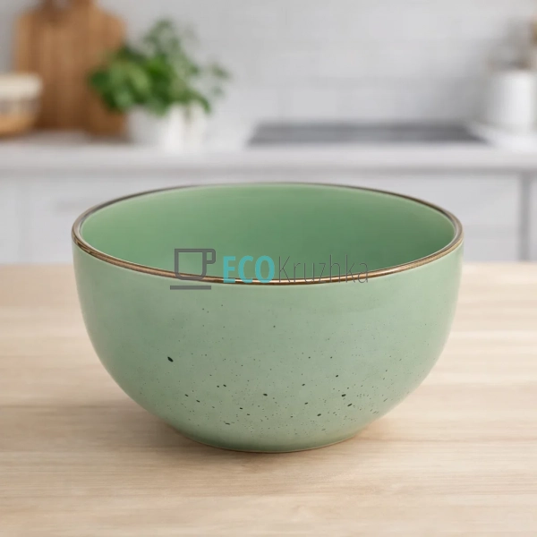 Салатник Ardesto Bagheria, 14 см, Pastel green, кераміка ...