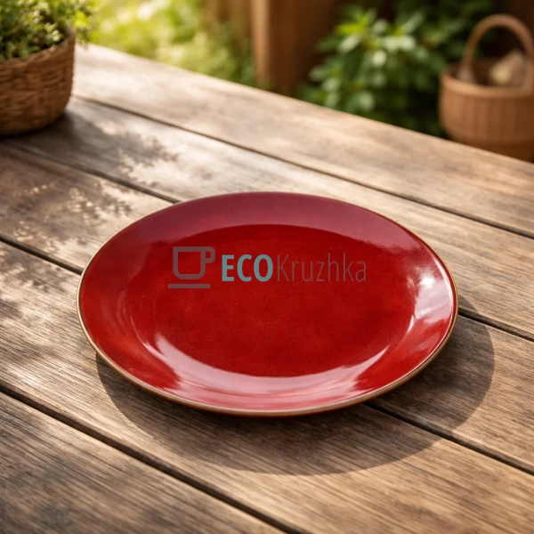 Тарілка Dessert Ardesto Bagheria, 19 см, Sangria, керам ... Тарілка Dessert Ardesto Bagheria, 19 см, Sangria, керам ...